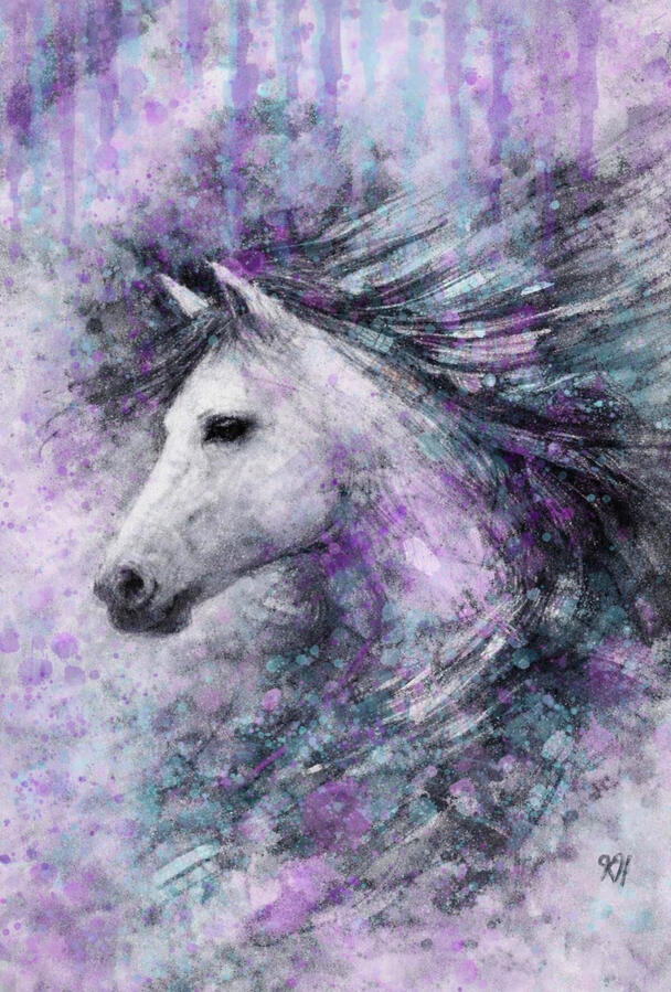 K. Hindman Amethyst Calling 2026 Amethyst Calling originated from an overwhelming urge to paint that I could not ignore.